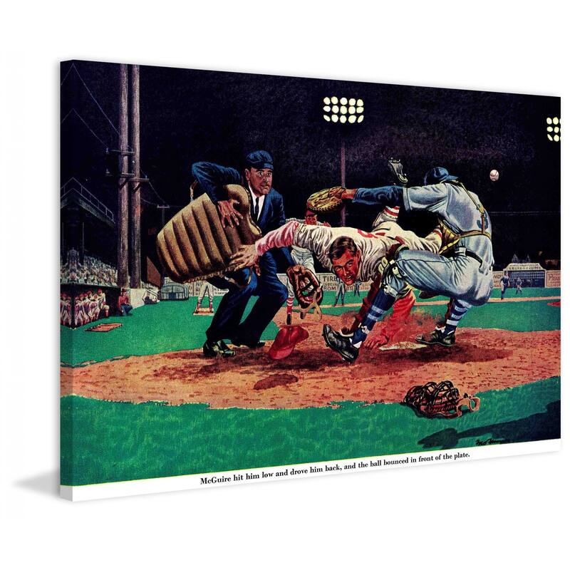 Marmont Hill - "The Last Out" by Fred Freeman Painting Print on Canvas - Multi-Color