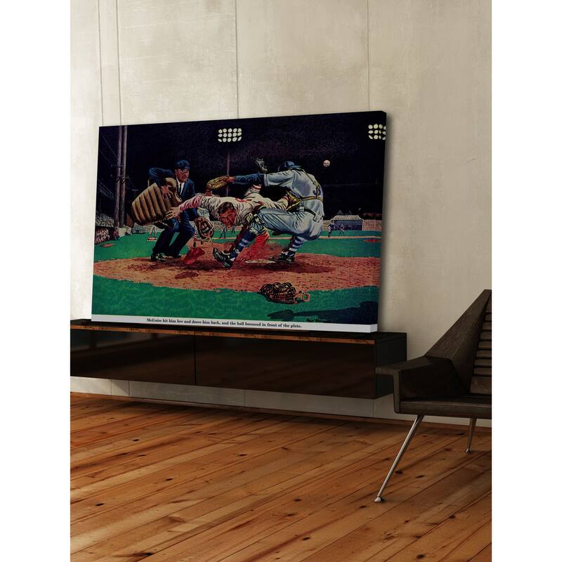 Marmont Hill - "The Last Out" by Fred Freeman Painting Print on Canvas - Multi-Color