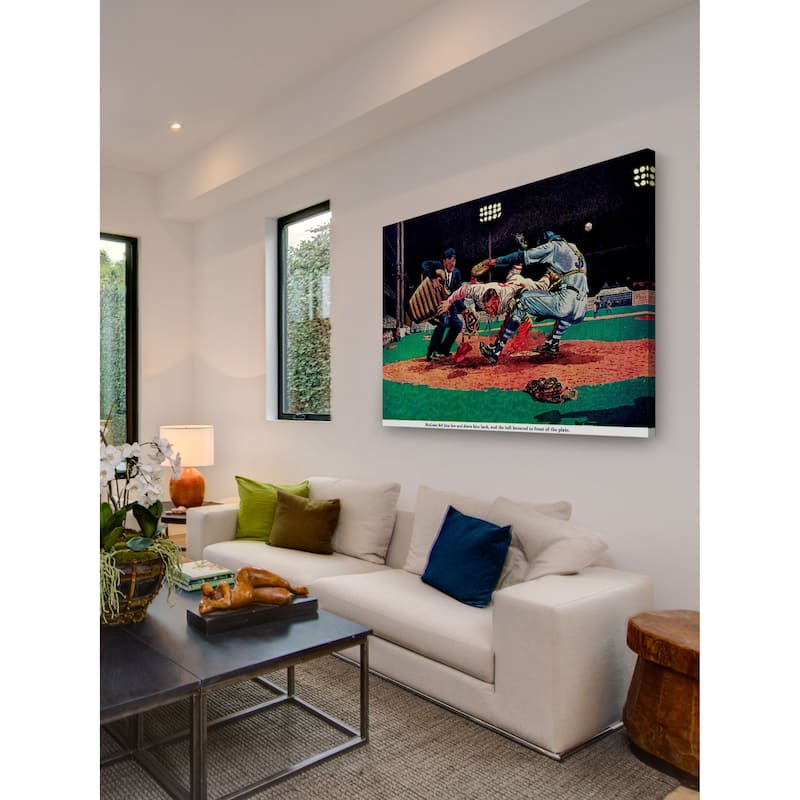 Marmont Hill - "The Last Out" by Fred Freeman Painting Print on Canvas - Multi-Color