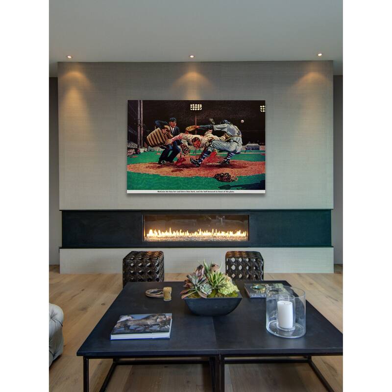 Marmont Hill - "The Last Out" by Fred Freeman Painting Print on Canvas - Multi-Color