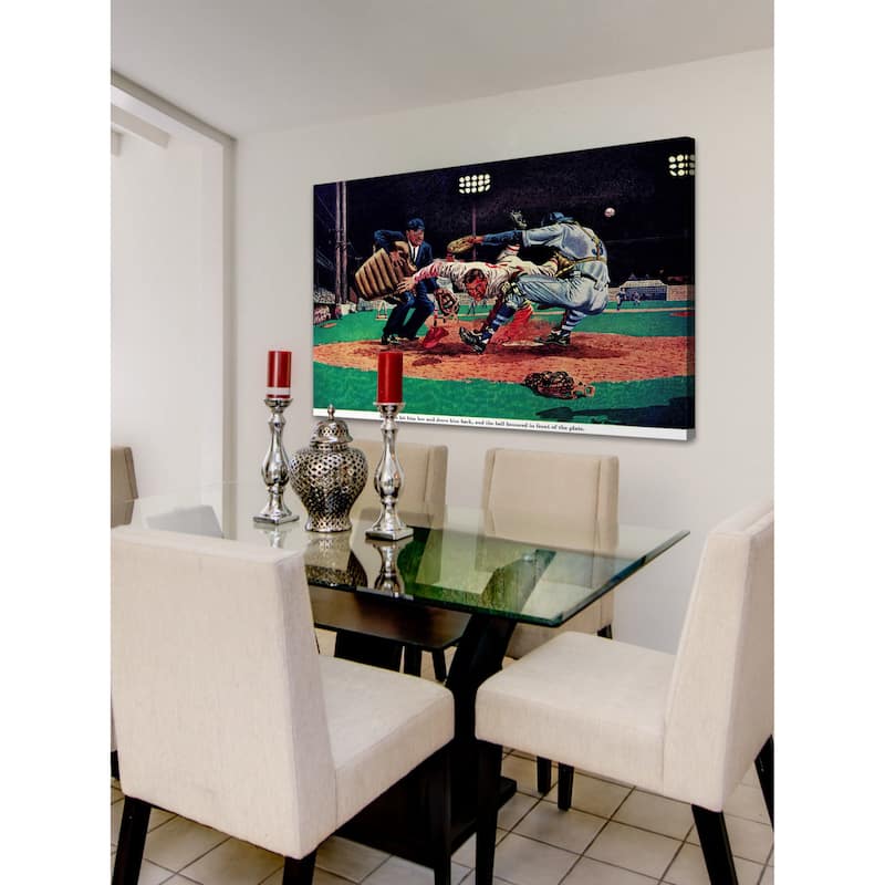 Marmont Hill - "The Last Out" by Fred Freeman Painting Print on Canvas - Multi-Color