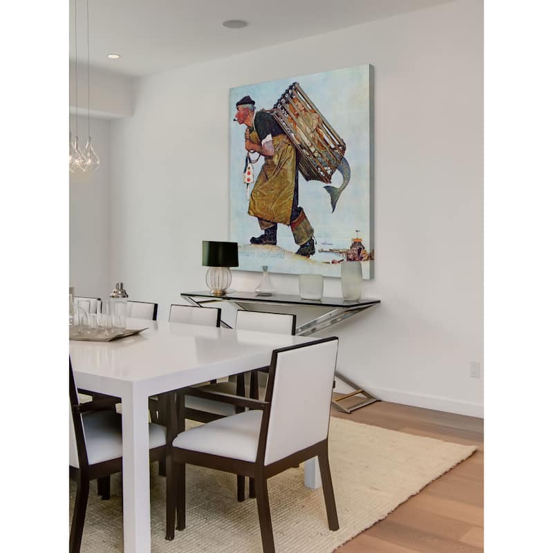 Marmont Hill - "Mermaid" by Norman Rockwell Painting Print on Canvas