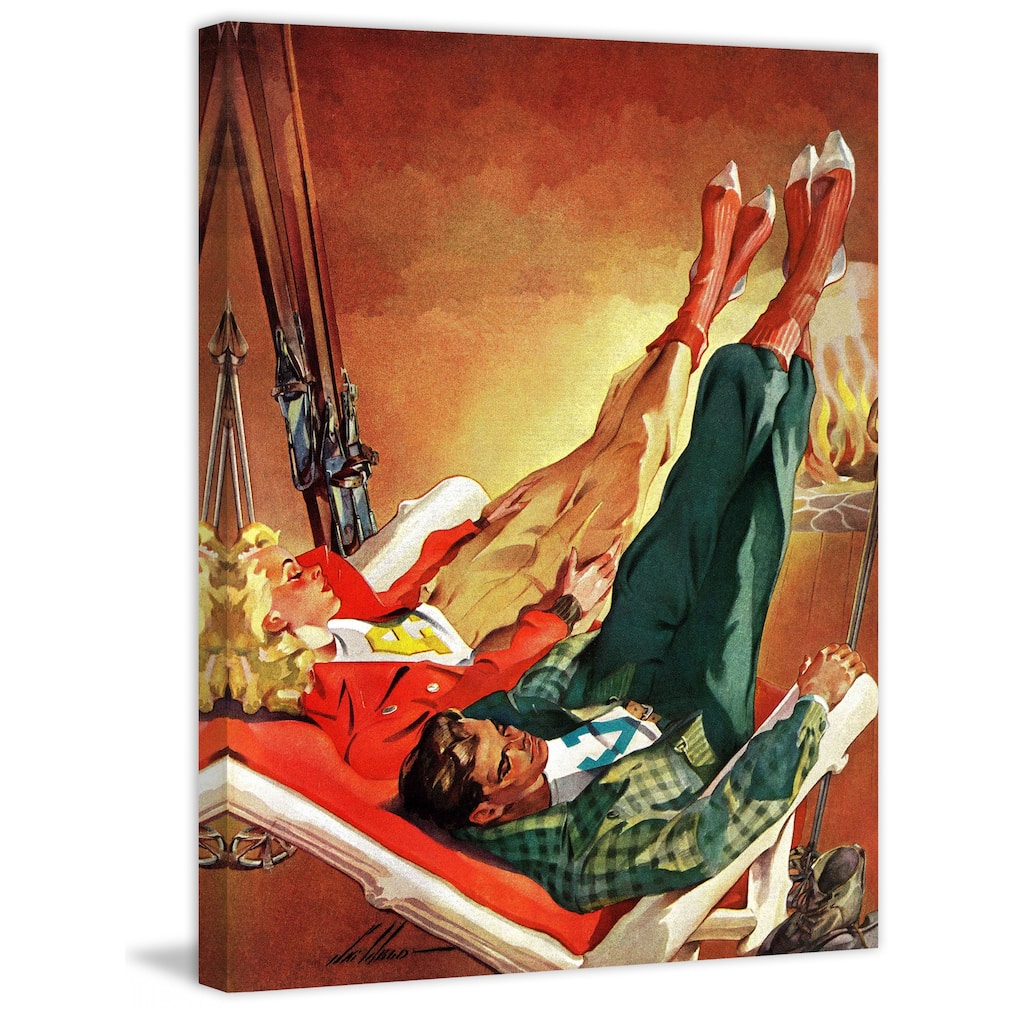 Marmont Hill - "Apres Ski" by Ski Weld Painting Print on Canvas - Multi-Color