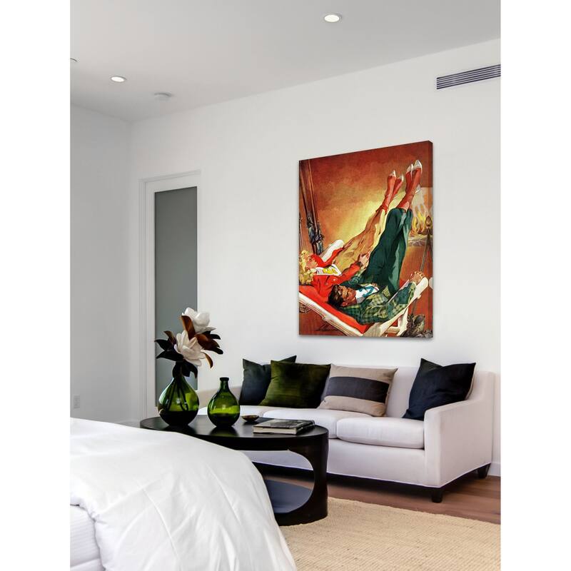 Marmont Hill - "Apres Ski" by Ski Weld Painting Print on Canvas - Multi-Color