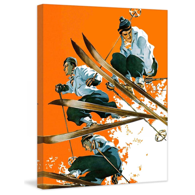 Marmont Hill - "Ski Jumpers" by Ski Weld Painting Print on Canvas