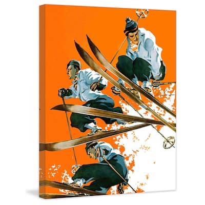 Marmont Hill - "Ski Jumpers" by Ski Weld Painting Print on Canvas