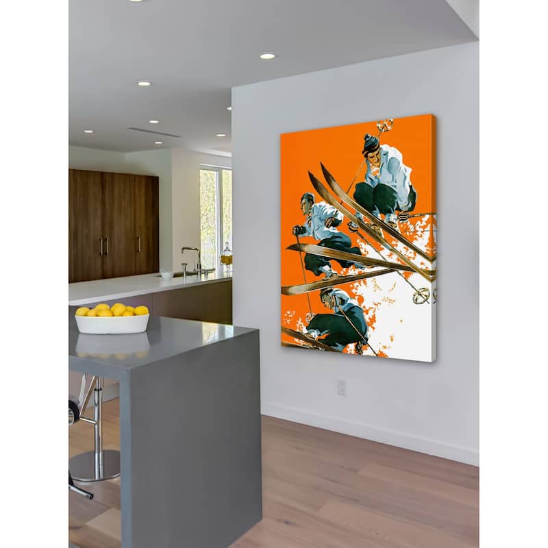 Marmont Hill - "Ski Jumpers" by Ski Weld Painting Print on Canvas