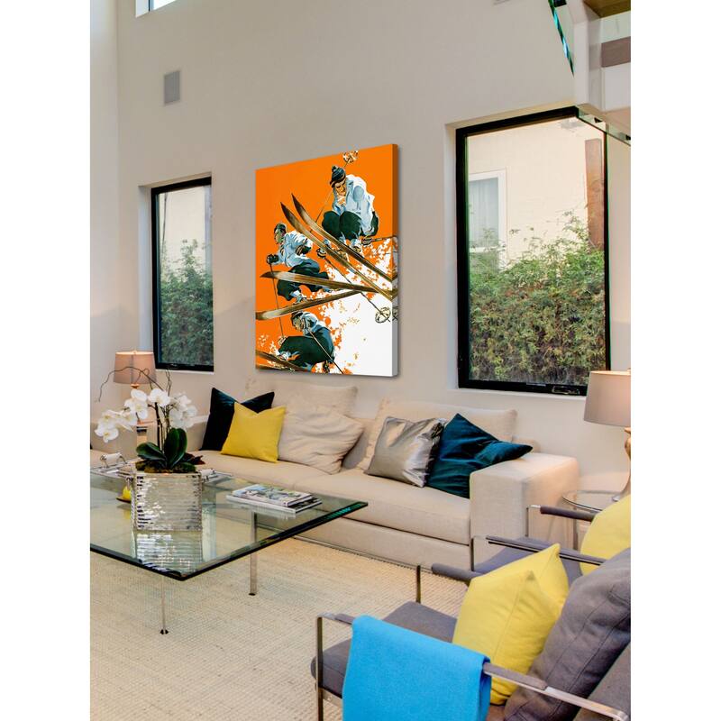 Marmont Hill - "Ski Jumpers" by Ski Weld Painting Print on Canvas