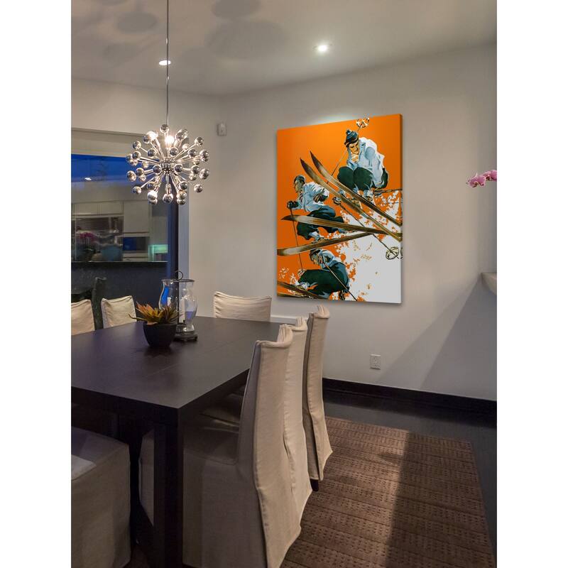Marmont Hill - "Ski Jumpers" by Ski Weld Painting Print on Canvas