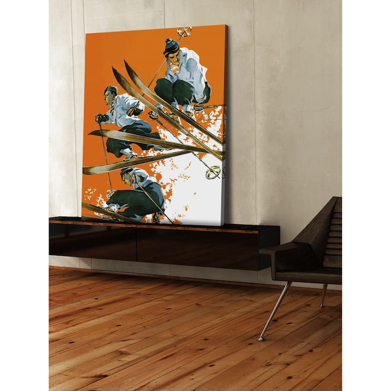 Marmont Hill - "Ski Jumpers" by Ski Weld Painting Print on Canvas