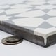 preview thumbnail 7 of 12, Handmade Medina in White and Grey Tile, Pack of 12 (Morocco)