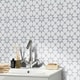 preview thumbnail 5 of 12, Handmade Medina in White and Grey Tile, Pack of 12 (Morocco)