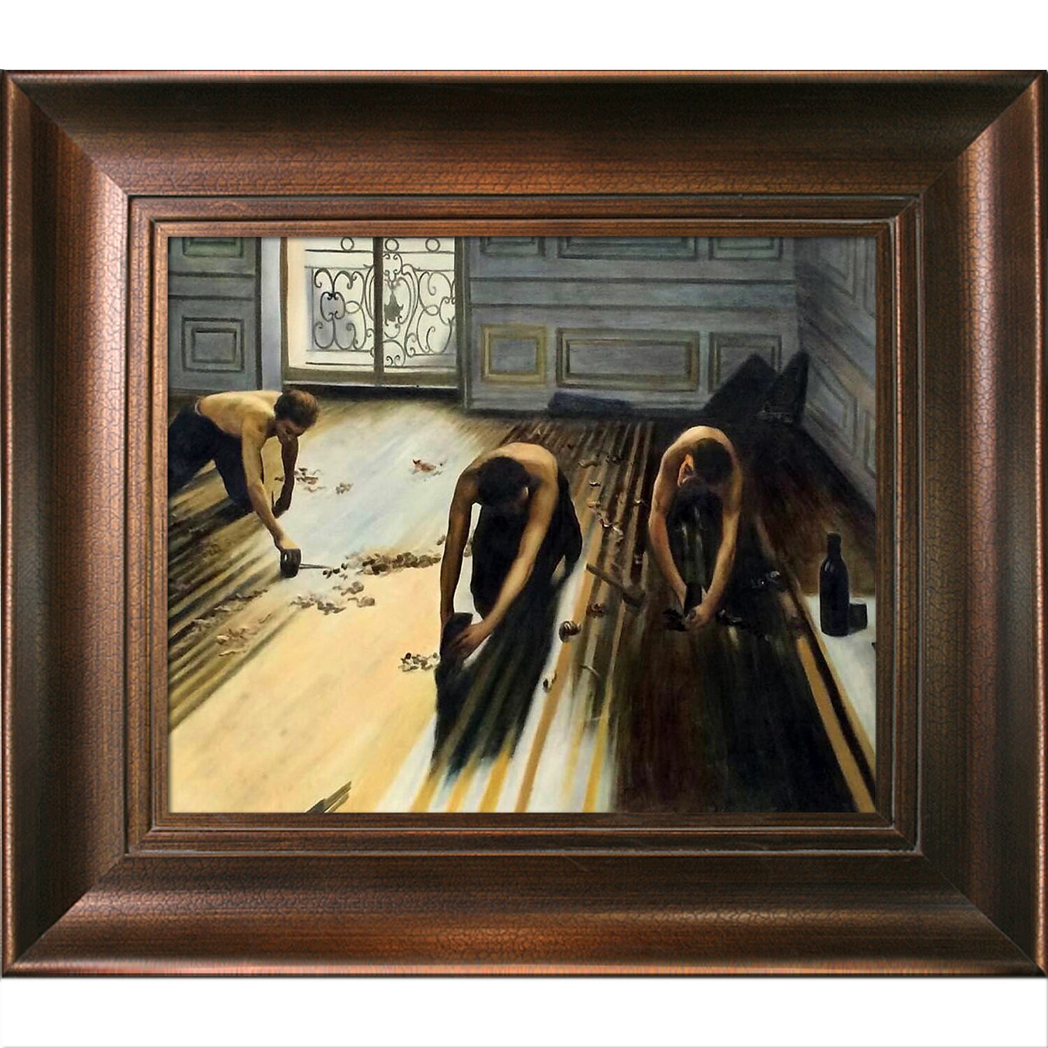 Shop Gustave Caillebotte The Floor Scrapers Hand Painted Framed