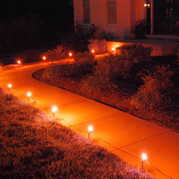 Electric Pathway Lights Orange (10 Count) Free Shipping On Orders