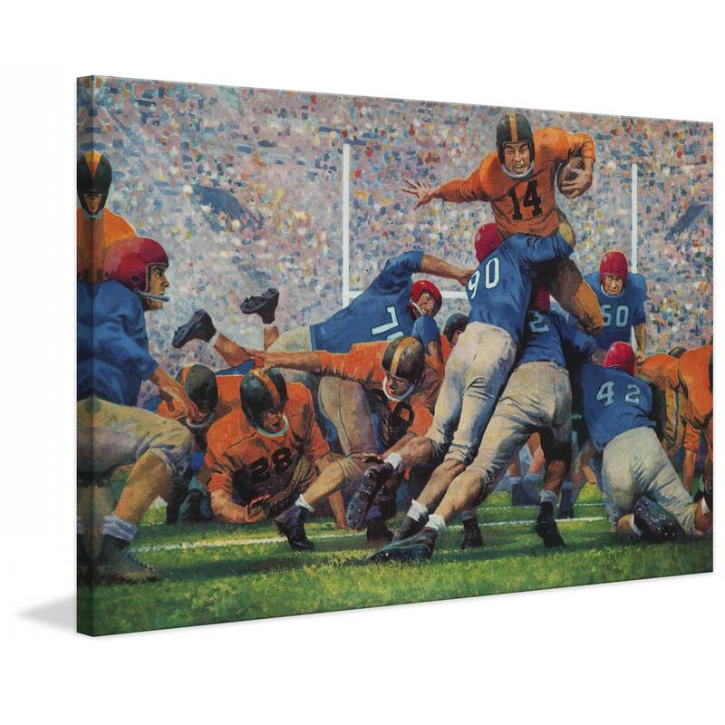 Marmont Hill - "Playoff Game" by Robert Moore Painting Print on Canvas - Multi-Color