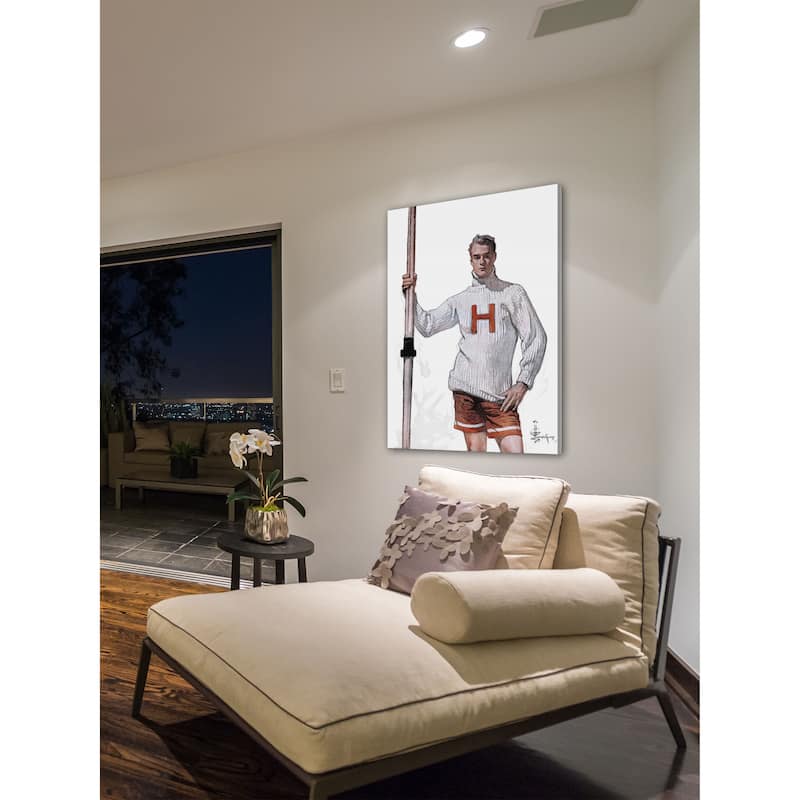 Marmont Hill - "Harvard Pole Vaulter" by J.C. Leyendecker Painting Print on Canvas
