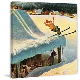 Marmont Hill -Barn SkiingJohn Clymer Print