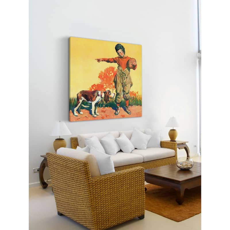 Marmont Hill - "Go Home, Boy!" by WM. Meade Prince Painting Print on Canvas - Multi-Color