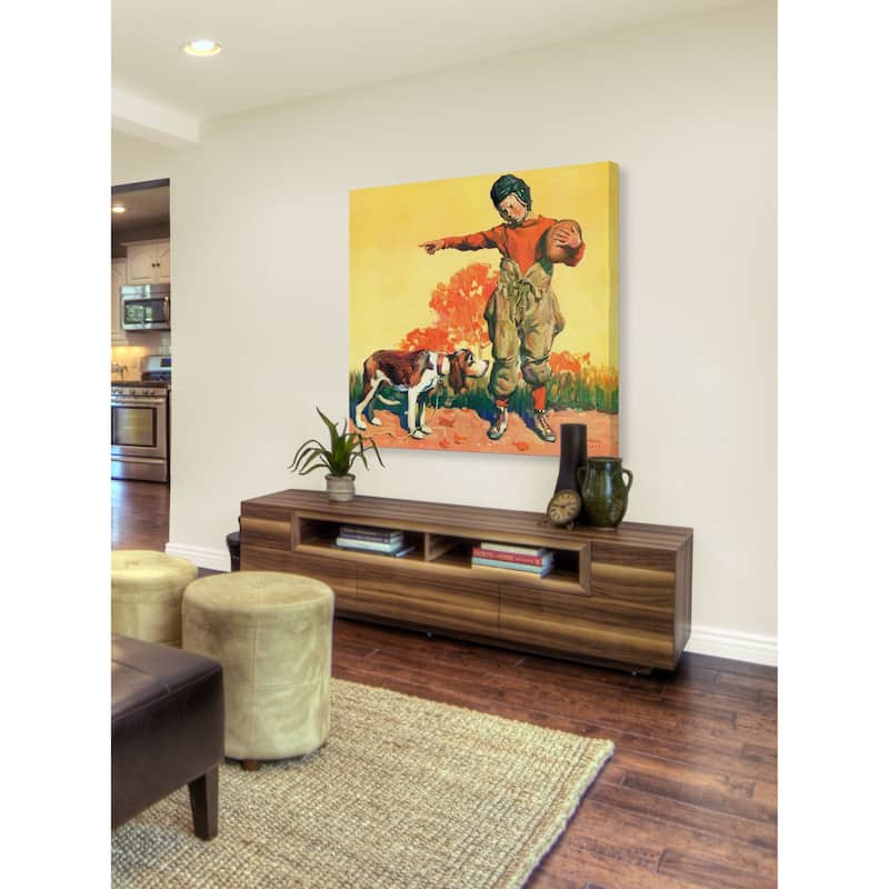 Marmont Hill - "Go Home, Boy!" by WM. Meade Prince Painting Print on Canvas - Multi-Color