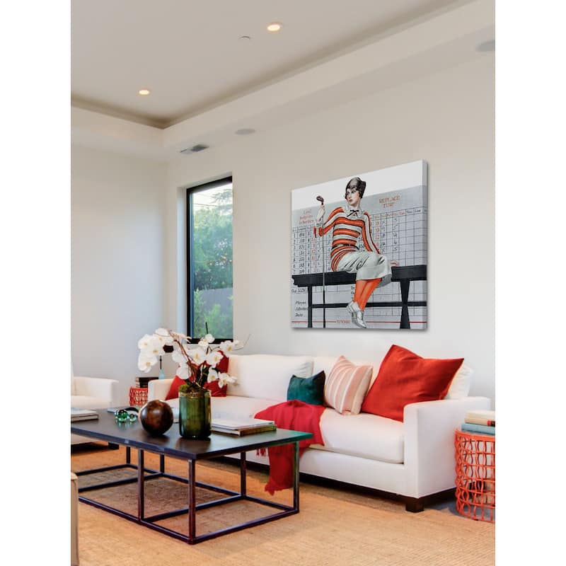 Marmont Hill - "Novice Golfer" by Coles Phillips Painting Print on Canvas - Multi-Color