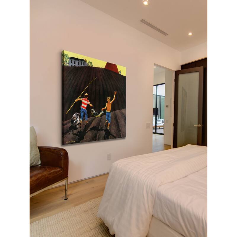 Marmont Hill - "Catfish" by John Falter Painting Print on Canvas - Multi-Color