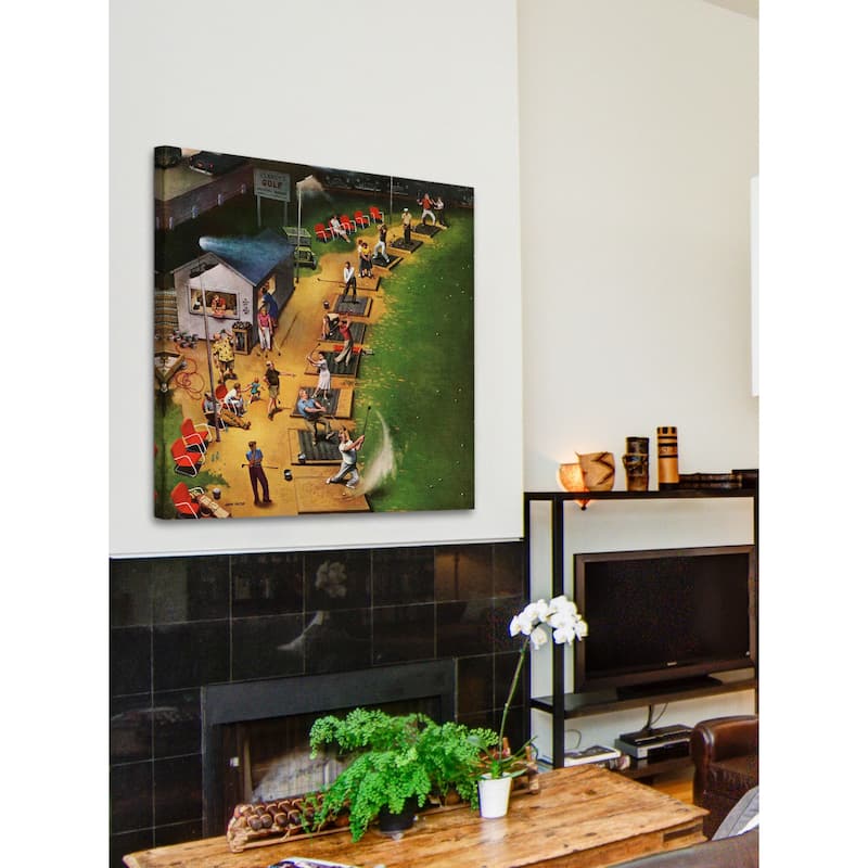 Marmont Hill - "Golf Driving Range" by John Falter Painting Print on Canvas