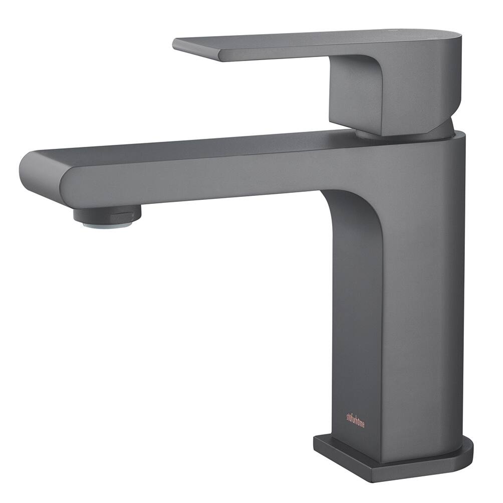 Stufurhome Monty 1.2 GPM Single Hole Matte Black Faucet