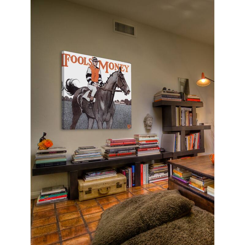 Marmont Hill - "Fools Money" by Edward Penfield Painting Print on Canvas - Multi-Color