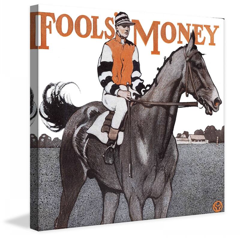 Marmont Hill - "Fools Money" by Edward Penfield Painting Print on Canvas - Multi-Color