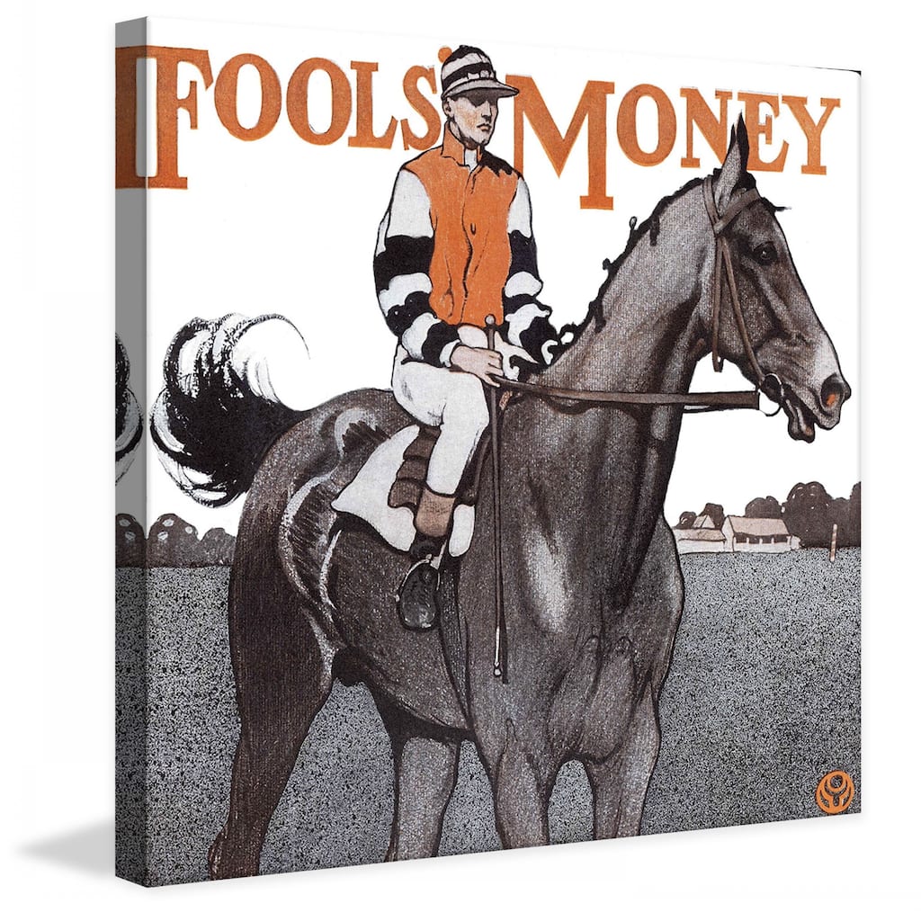 Marmont Hill - "Fools Money" by Edward Penfield Painting Print on Canvas - Multi-Color