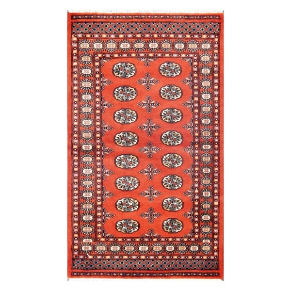 Handmade Bokhara Wool Rug (Pakistan) - 3' x 5'3