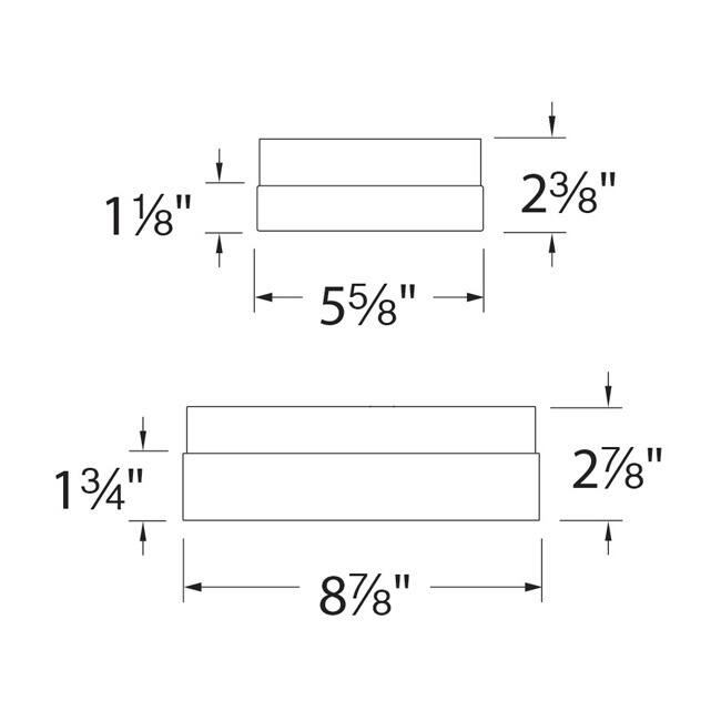 Dice 6-inch LED Square Flush Mount