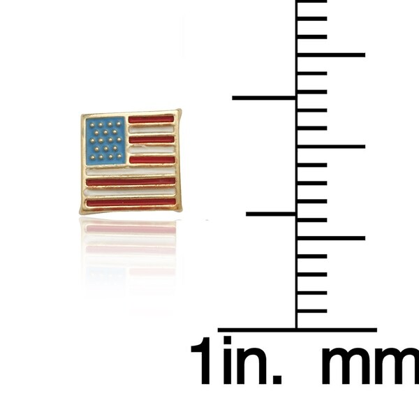 yellow flag earrings