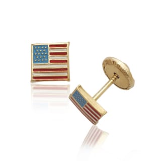 yellow flag earrings