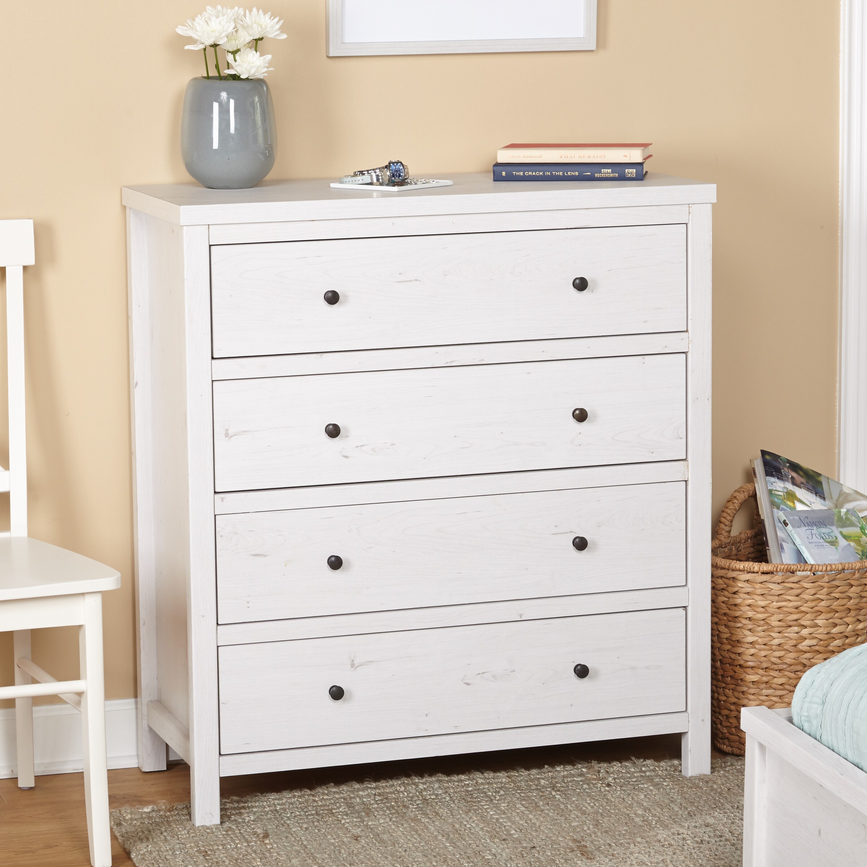 Shop Simple Living Everly Four Drawer Chest Free Shipping Today