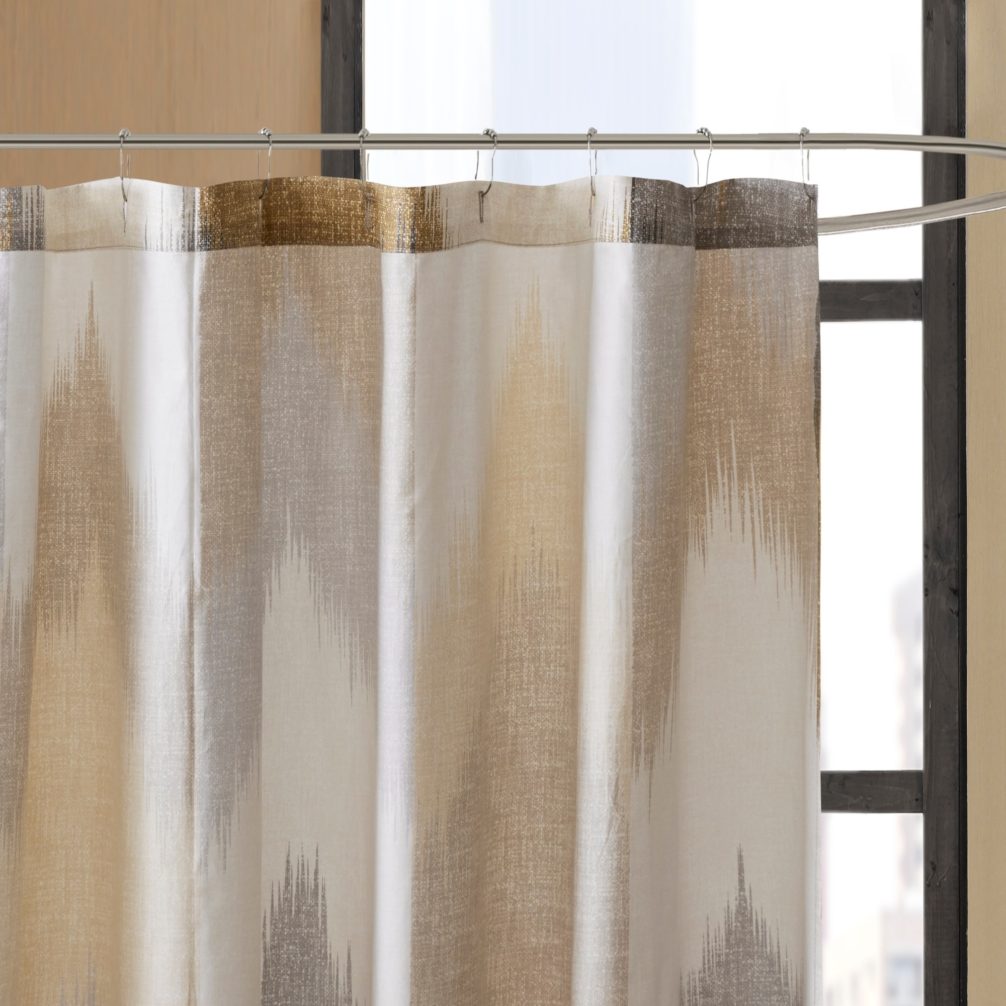Carson Carrington Mazeikiai Cotton Printed Shower Curtain Overstock 10410057