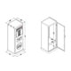 preview thumbnail 9 of 17, Fost Contemporary Metal Single-Door Kids Closet by Furniture of America