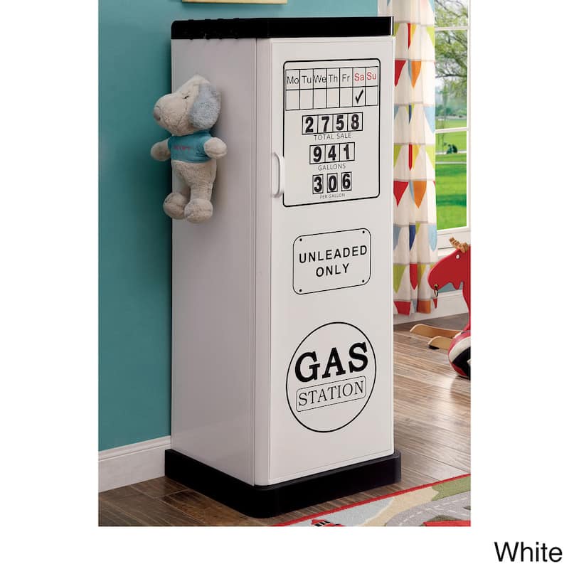 Fost Contemporary Metal Single-Door Kids Closet by Furniture of America