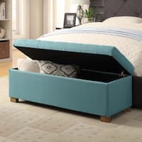 Porch & Den Lacey Large Tufted Storage Bench