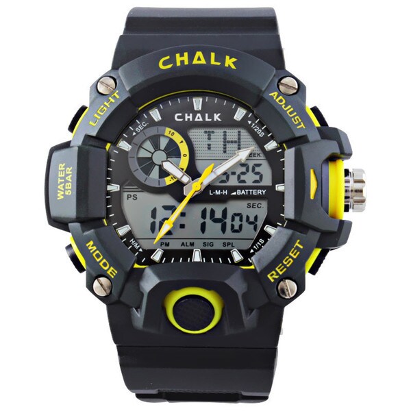 Shop CHALK Velocity Lutescent V Men's 52mm Extreme Yellow Sports Watch