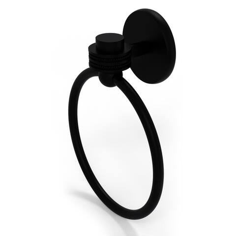 Allied Brass Satellite Orbit One Collection Towel Ring with Dotted Accent