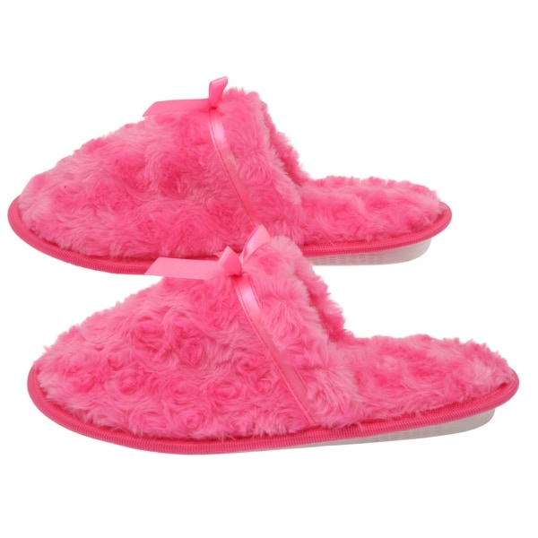 pink fuzzy shoes