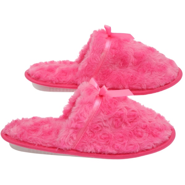 Women's Memory Foam Slippers - Best Indoor and Outdoor Closed Toe Rose ...