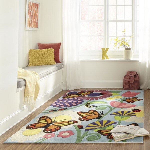 Momeni Lil Mo Whimsy Multicolor Erfly Hand Tufted And Momeni Lil Mo Whimsy Multicolor Erfly Hand Tufted And Carved Rug 5