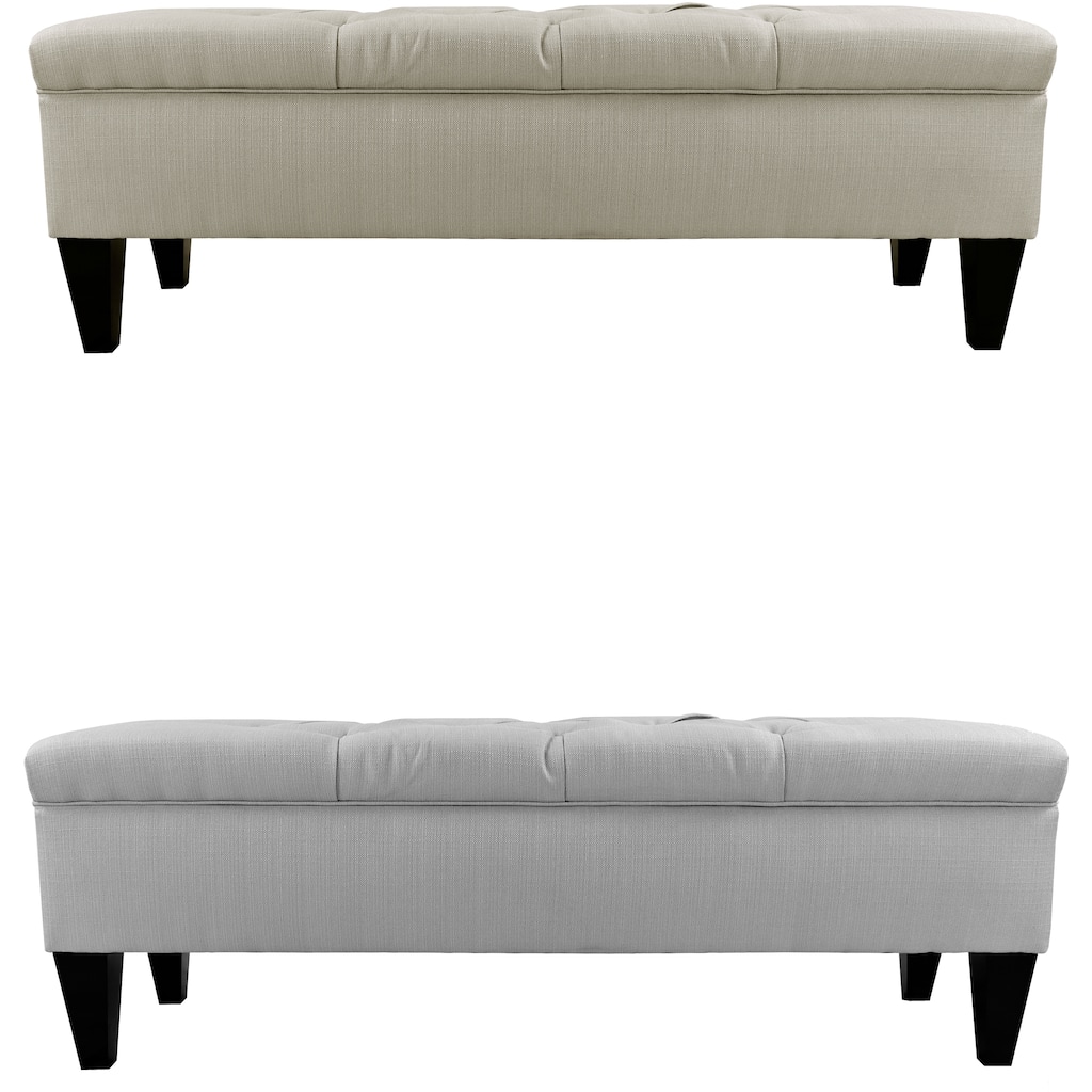 Sachi Diamond Tufted Upholstered Storage Bench