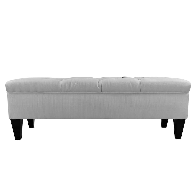 Sachi Diamond Tufted Upholstered Storage Bench