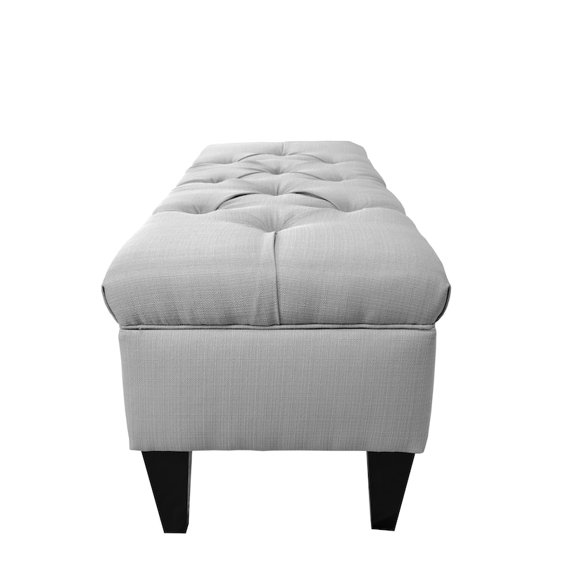 Sachi Diamond Tufted Upholstered Storage Bench