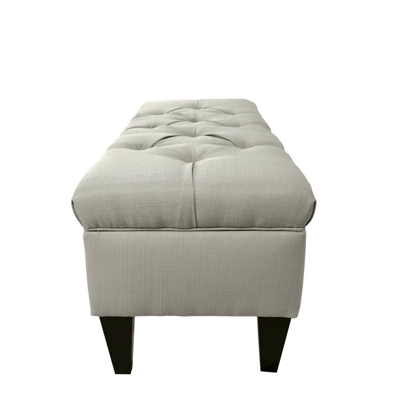 Sachi Diamond Tufted Upholstered Storage Bench