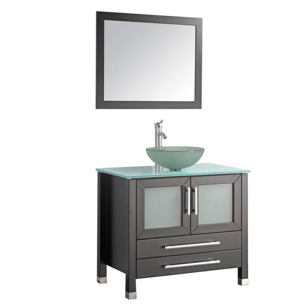 Cuba 36 Inch Single Sink Bathroom Vanity Set Overstock 10410752