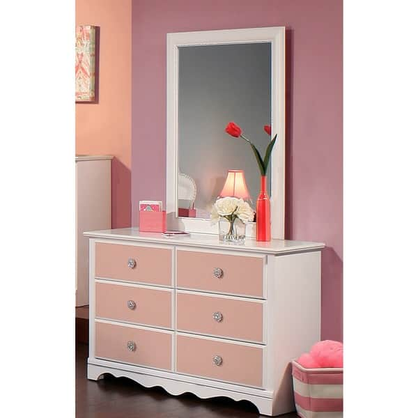 Shop Sandberg Furniture Sabrina 6 Drawer Dresser And Mirror Free